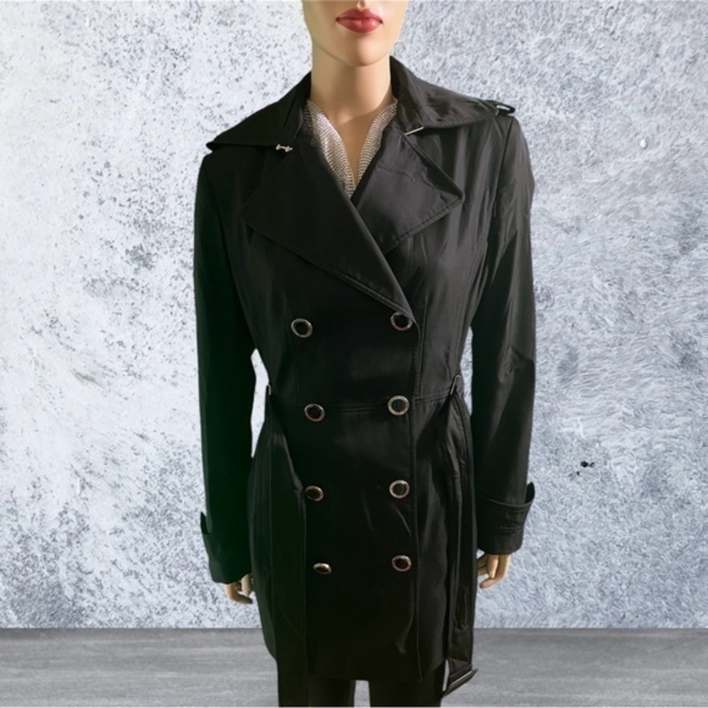 Calvin Klein Black Y2K Trench Coat ☔️